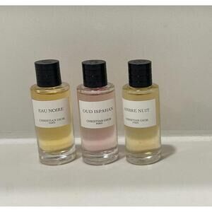 New Dior (Eau Noire, Oud Ispahan, Ambre Nuit) 7.5 ML x 3  Fragrance Bundle